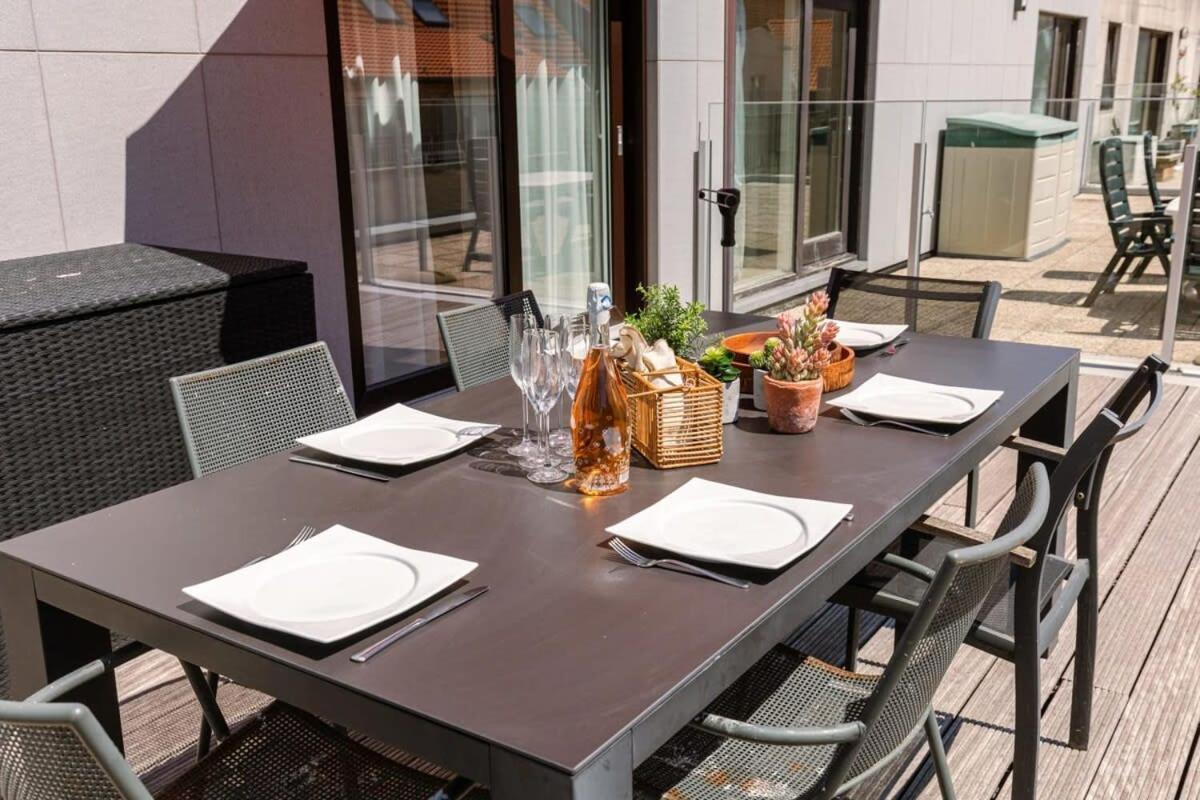 Huswell - Sunny Apartment In Knokke-Heist With Big Terrace Eksteriør bilde